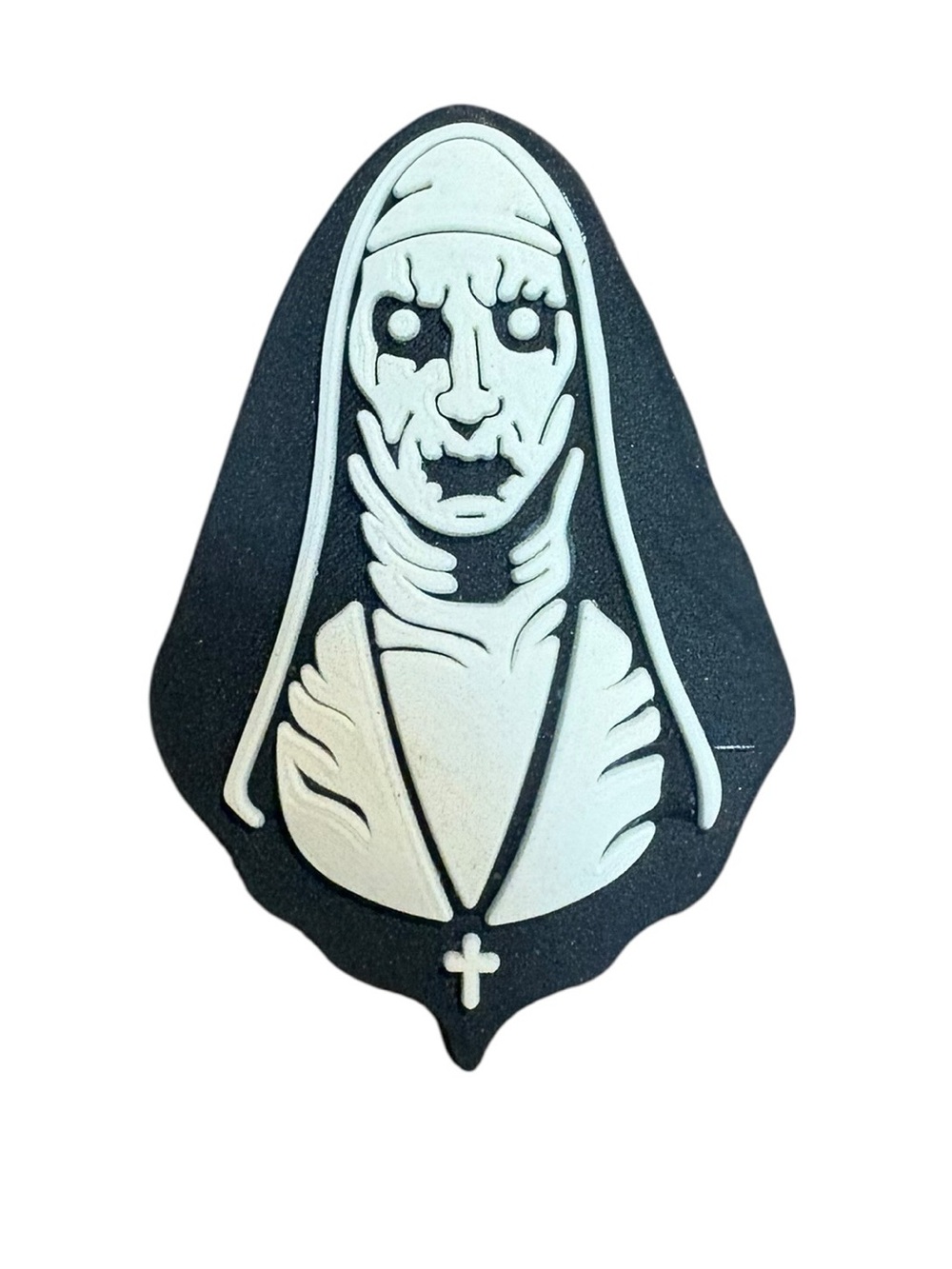 The Nun Croc Charm